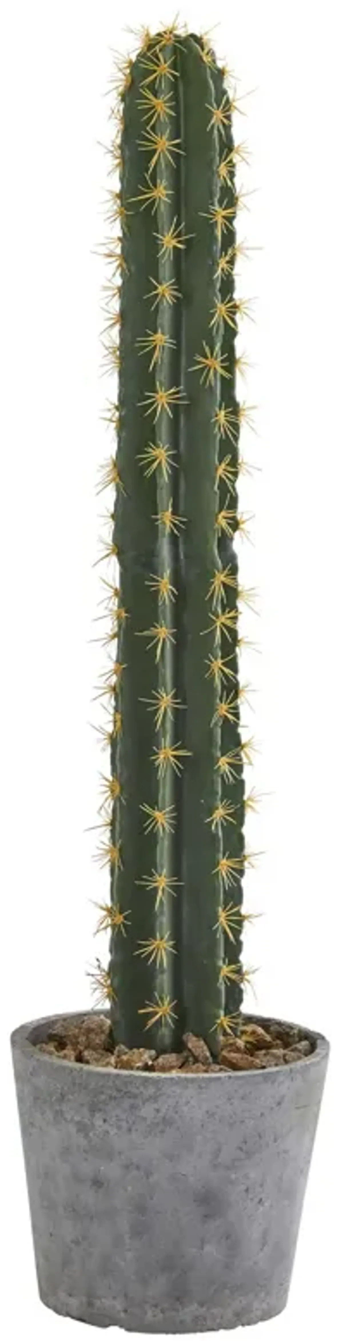 Hivvago 41" Cactus in Stone Planter Artificial Plant