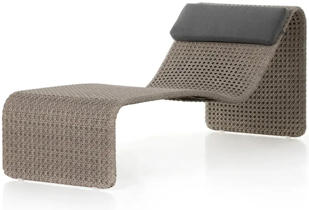 Paige Outdoor Woven Chaise