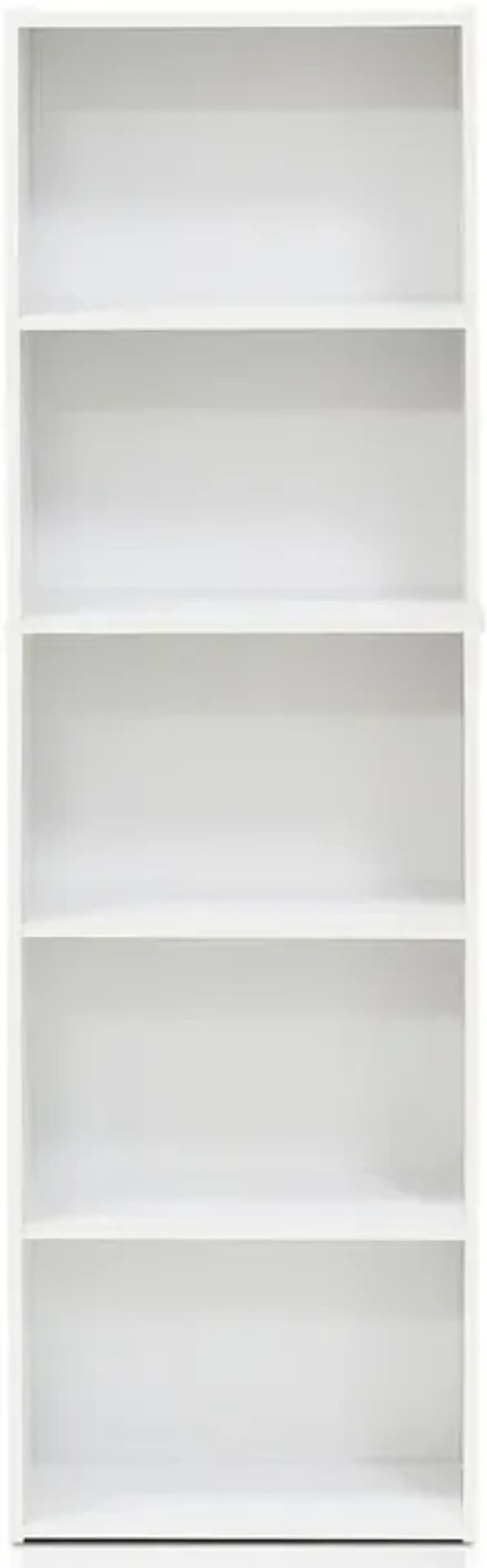 Furinno Luder 5-Tier Reversible Color Open Shelf Bookcase - White