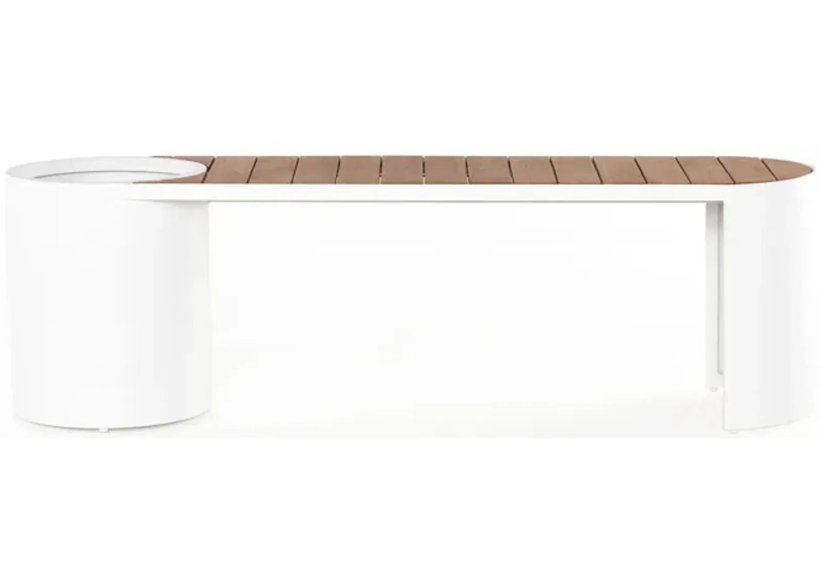 Kylen Outdoor Bench with Planter