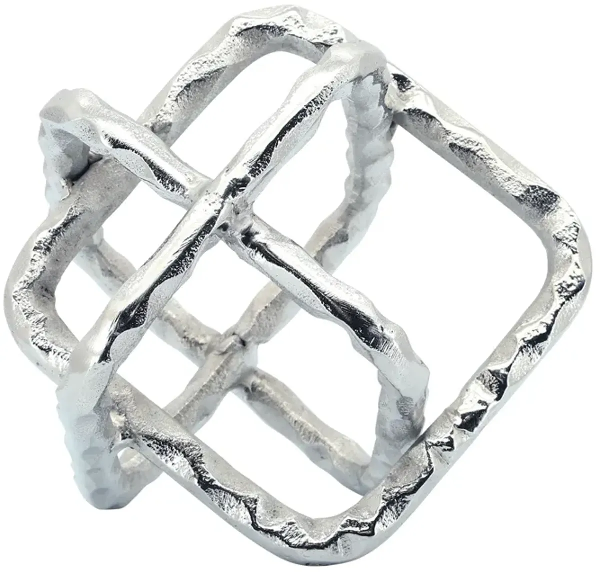 Metal 8" Square Orbs