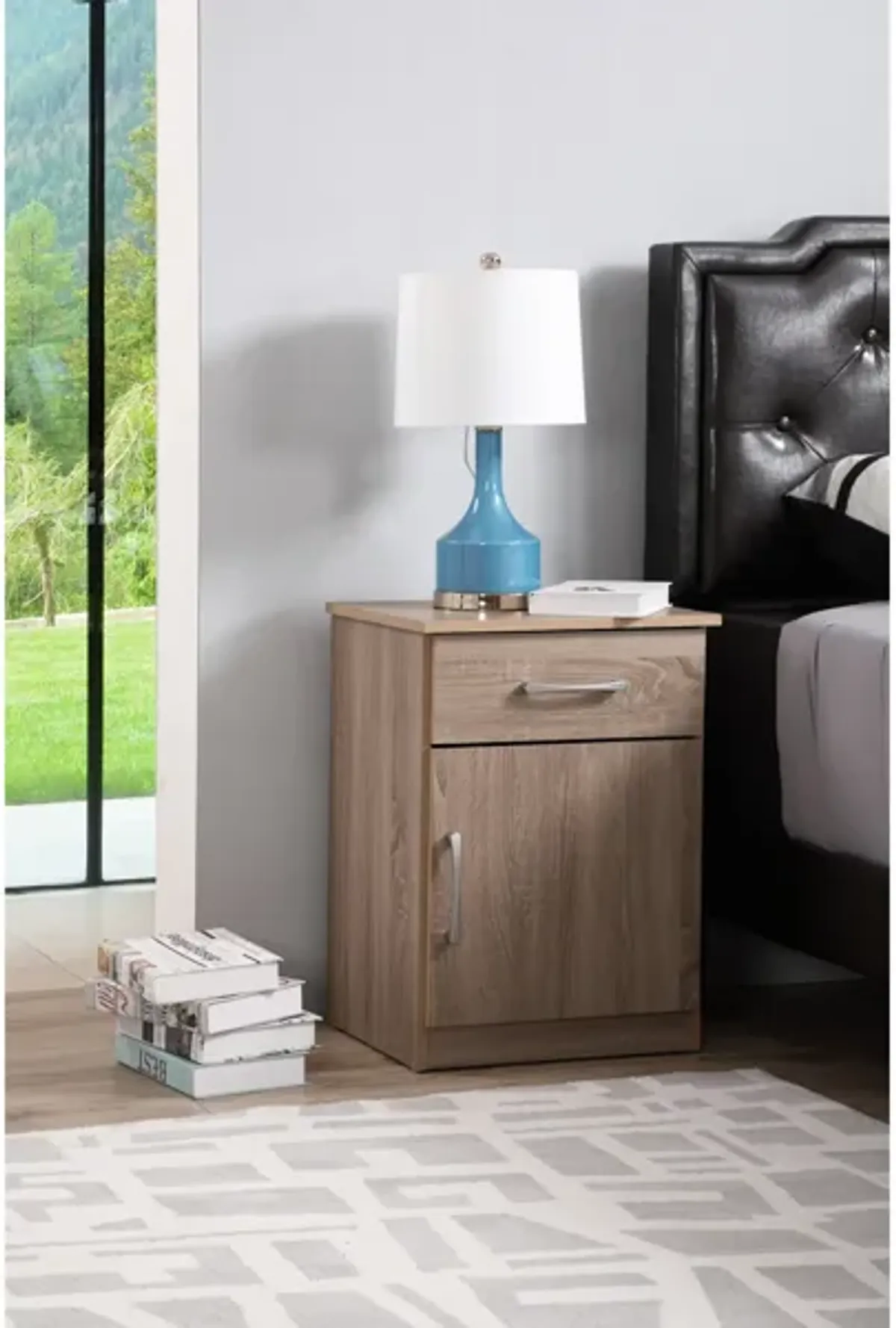 Alston 1-Drawer Nightstand (24 in. H x 16 in. W x 18 in. D)