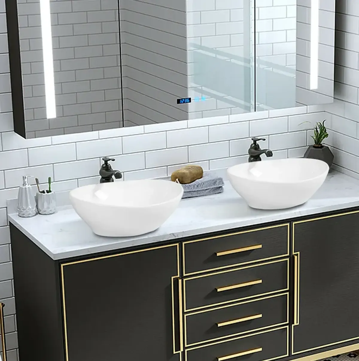 Bathroom Ceramic Vessel Sink for Stylish and Modern Bathroom Vanity Design