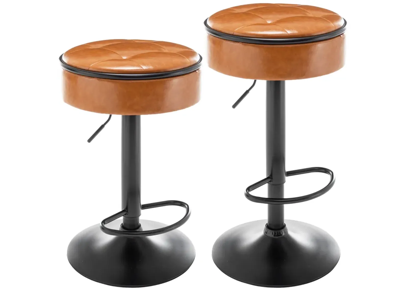 Comfortable Swivel Barstools with Adjustable Height, Storage, and Multipurpose Use