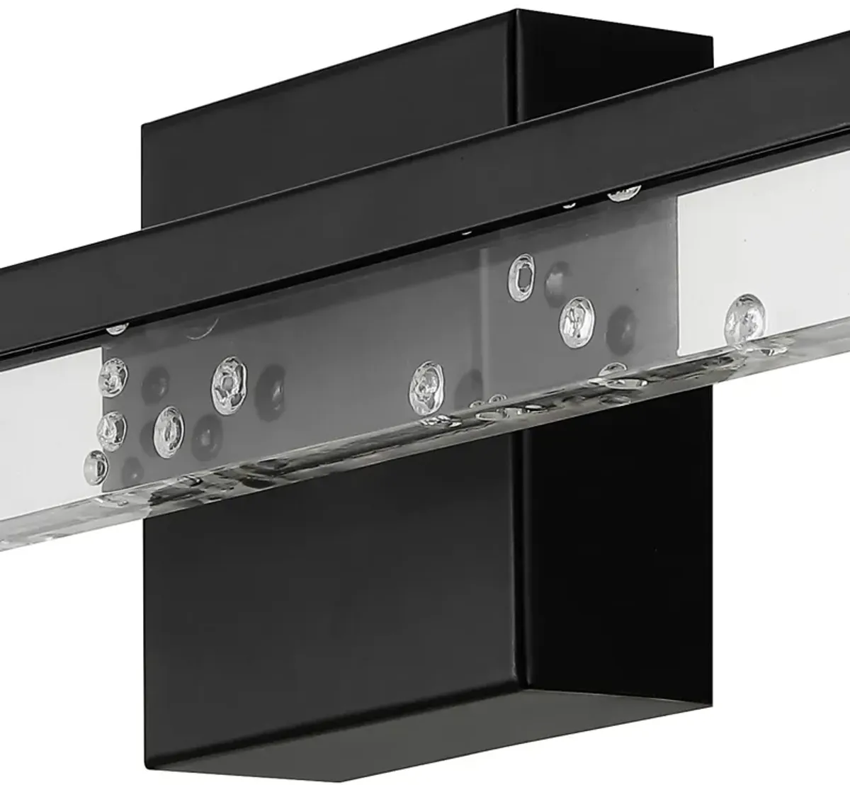 Mario Modern Contemporary Iron/Seeded Acrylic Integrated LED Vanity Light