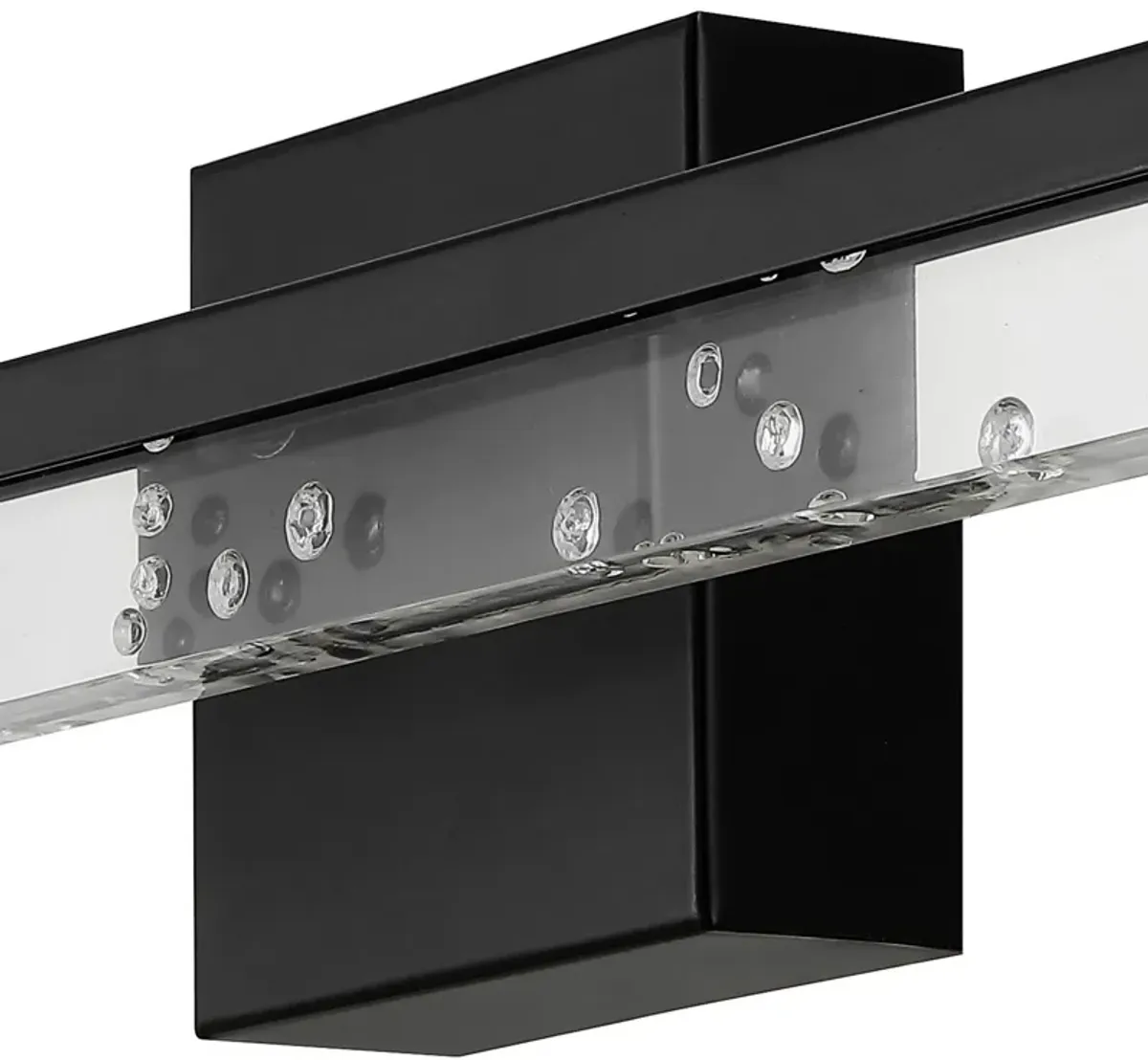 Mario Modern Contemporary Iron/Seeded Acrylic Integrated LED Vanity Light