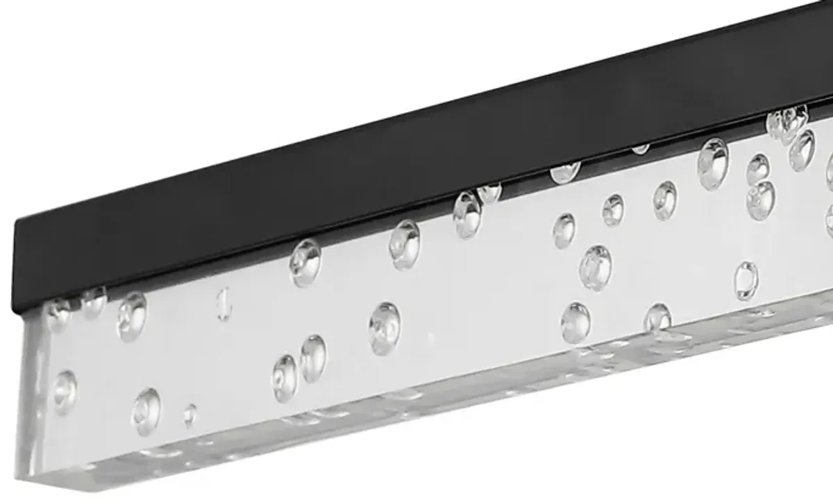 Mario Modern Contemporary Iron/Seeded Acrylic Integrated LED Vanity Light