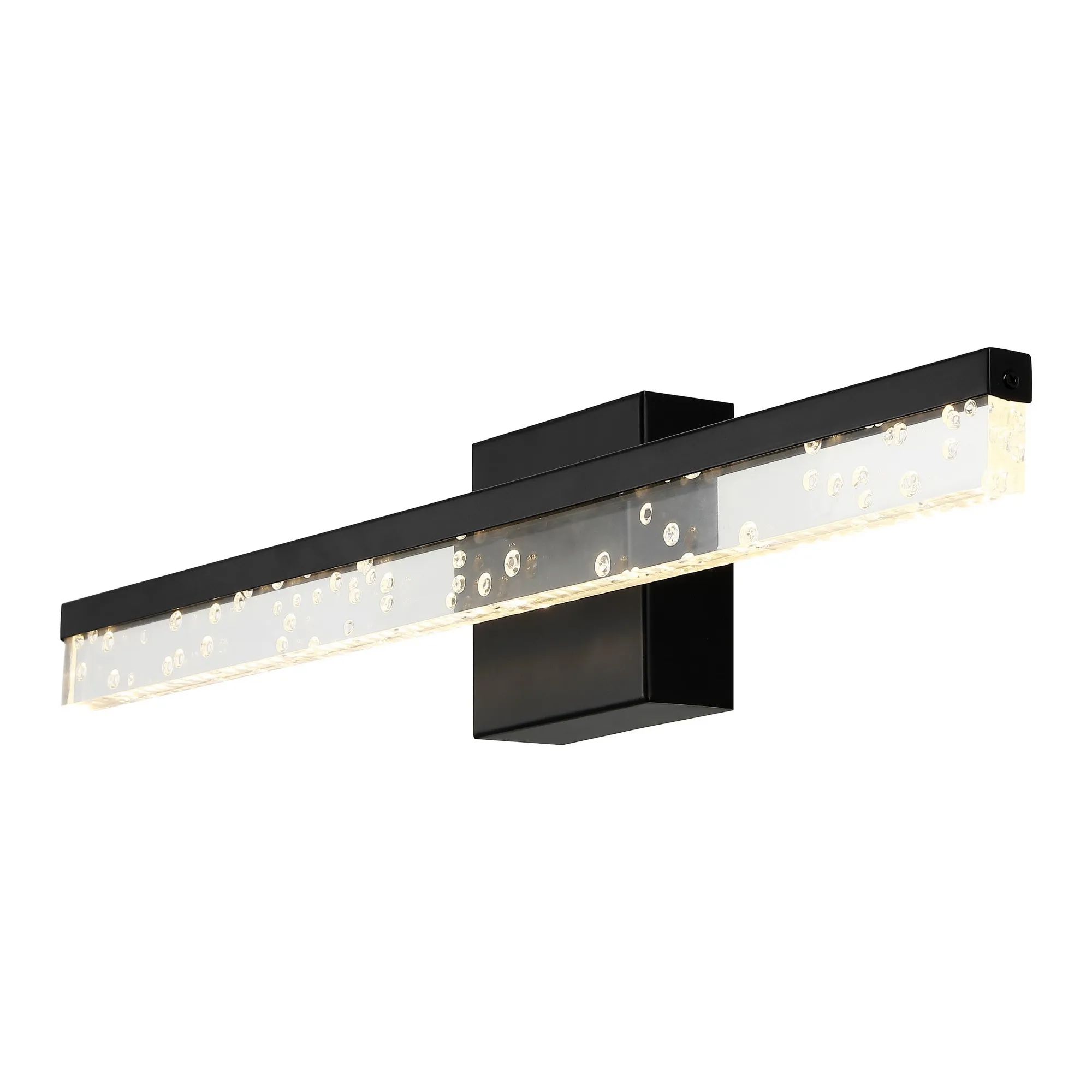 Mario Modern Contemporary Iron/Seeded Acrylic Integrated LED Vanity Light