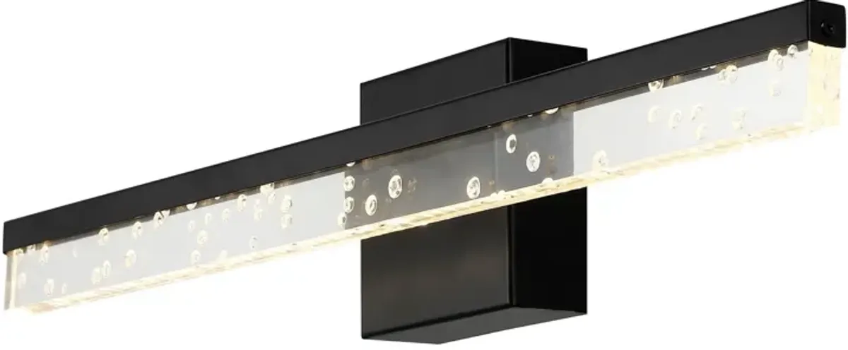 Mario Modern Contemporary Iron/Seeded Acrylic Integrated LED Vanity Light