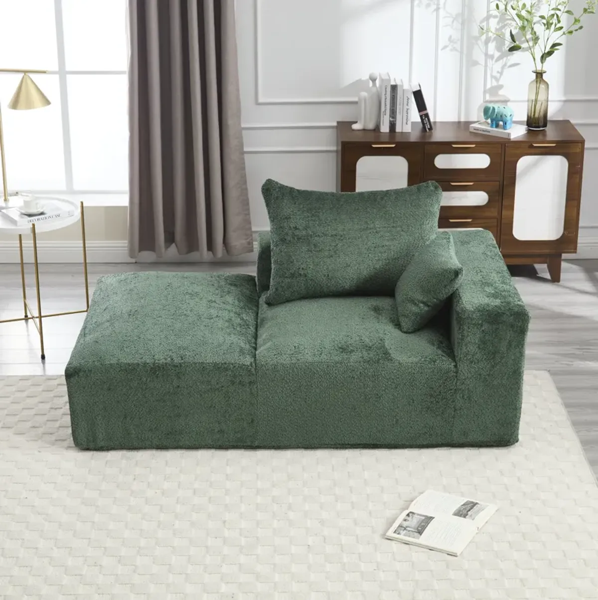 Merax Chenille 2-seat Lounging Sofa  Chair
