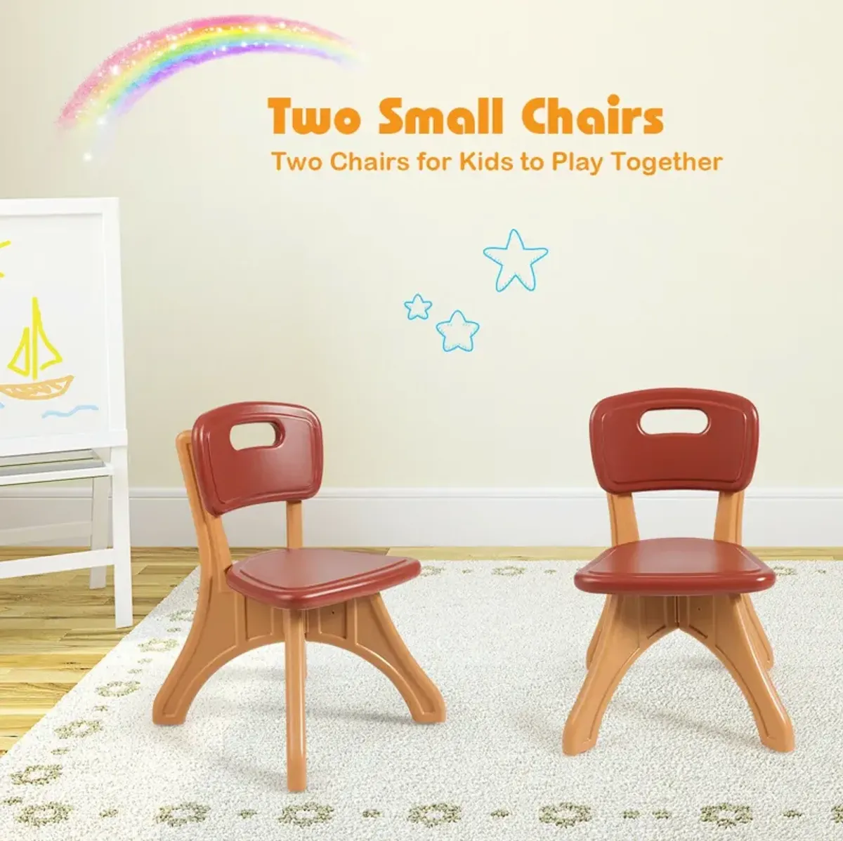 Children Kids Activity Table & Chair Set Play Furniture with Storage