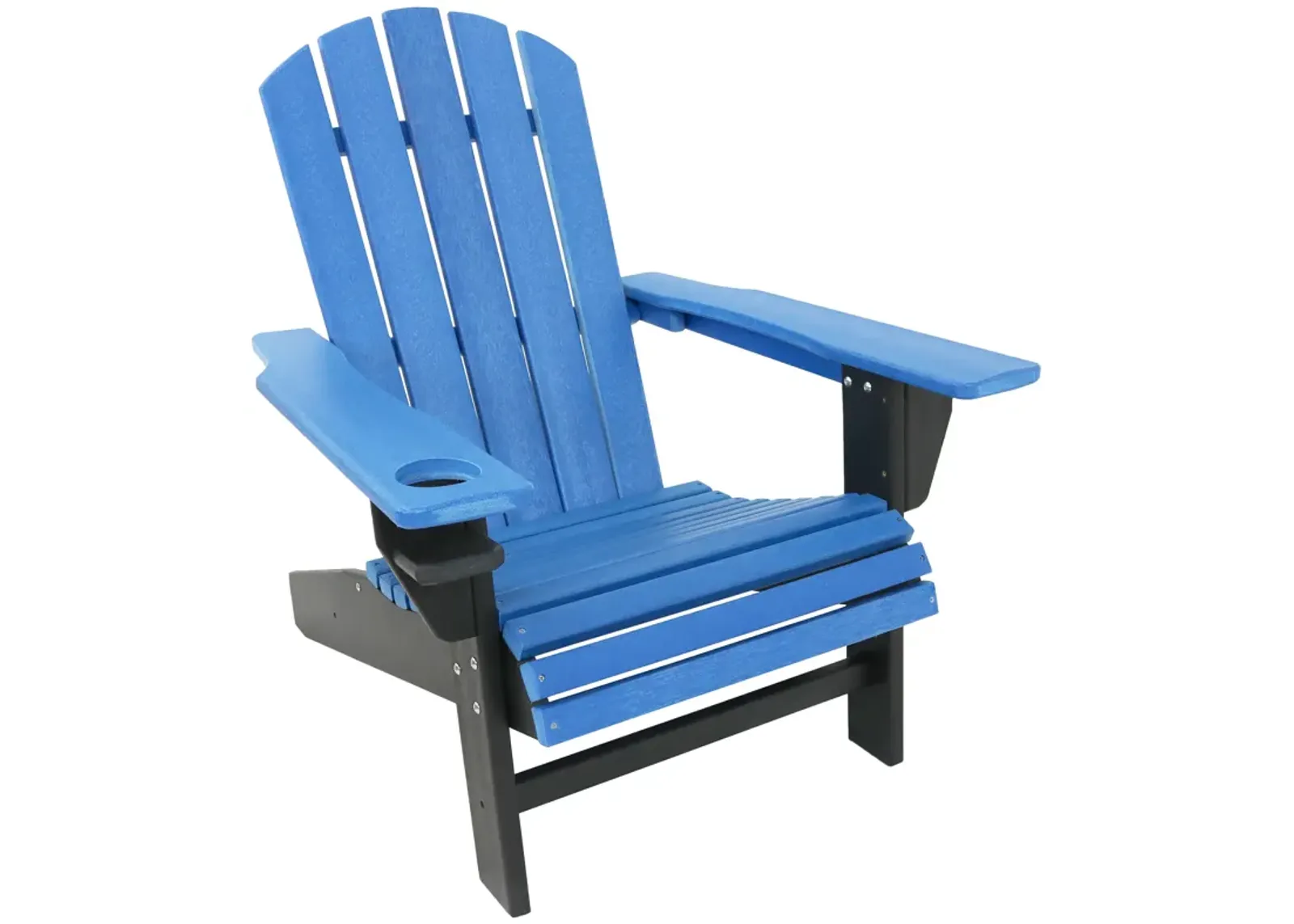 Sunnydaze All-Weather Adirondack Chair with Drink Holder