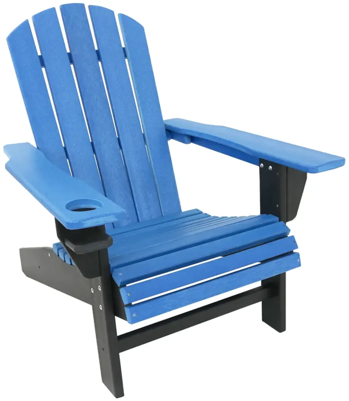 Sunnydaze All-Weather Adirondack Chair with Drink Holder