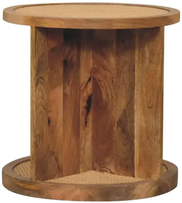 Artisan Furniture Solid Wood Close-knit Corner End Table