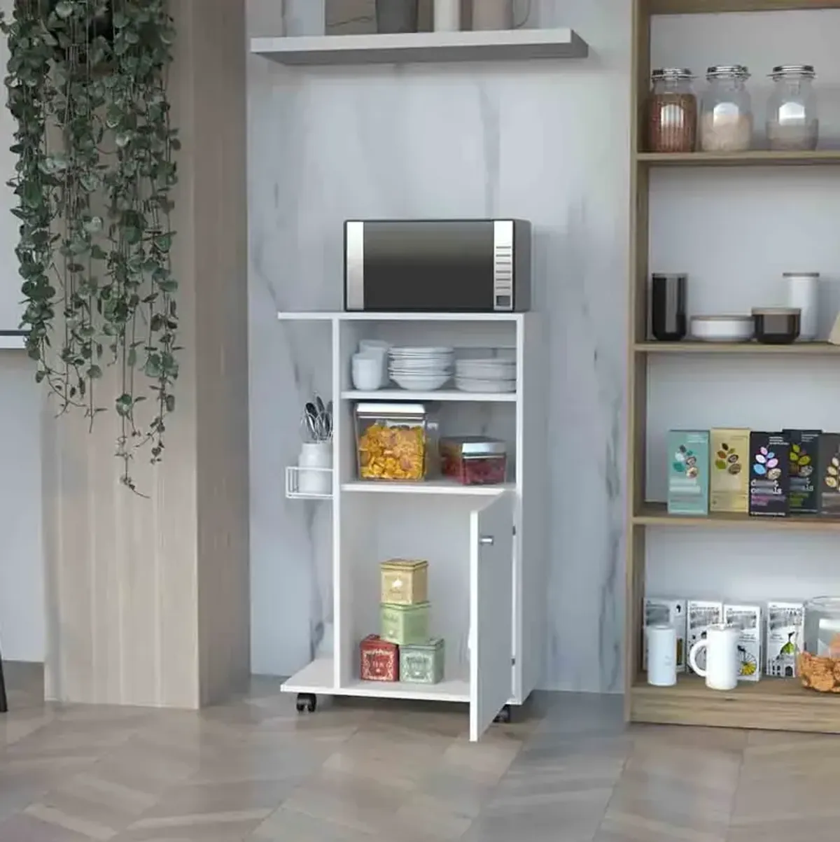 Kitchen Cart Kryot, Kitchen, White