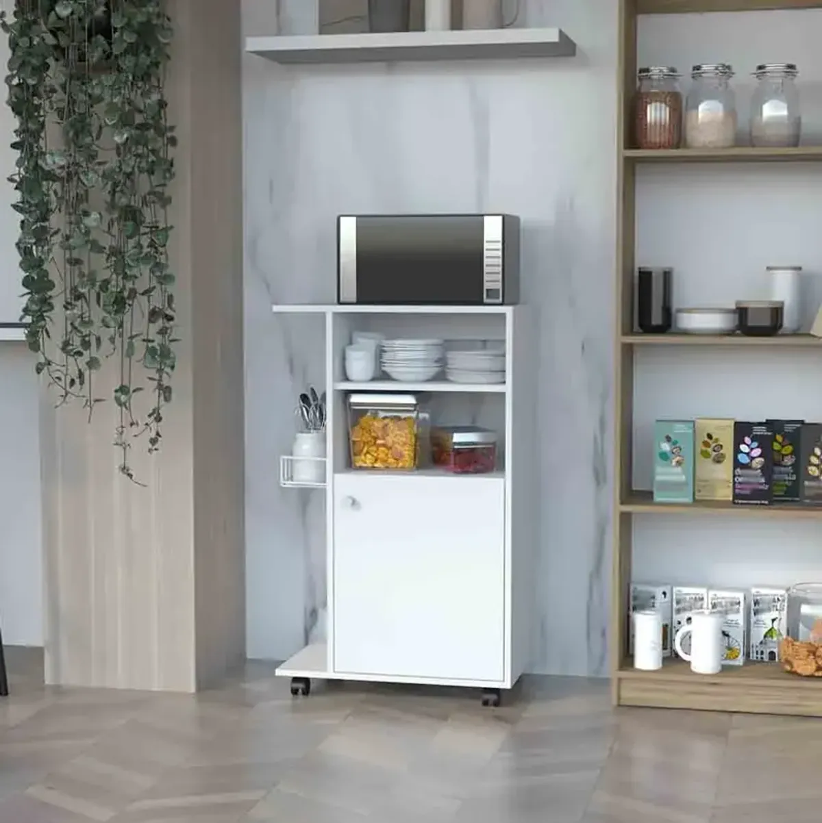 Kitchen Cart Kryot, Kitchen, White