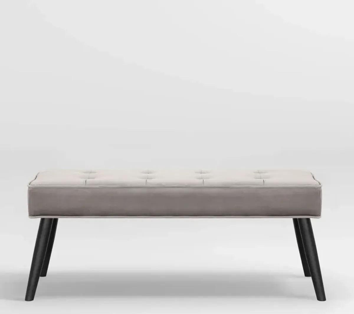 WestinTrends Velvet Tufted Bedroom Bench for Living Room & Entryway