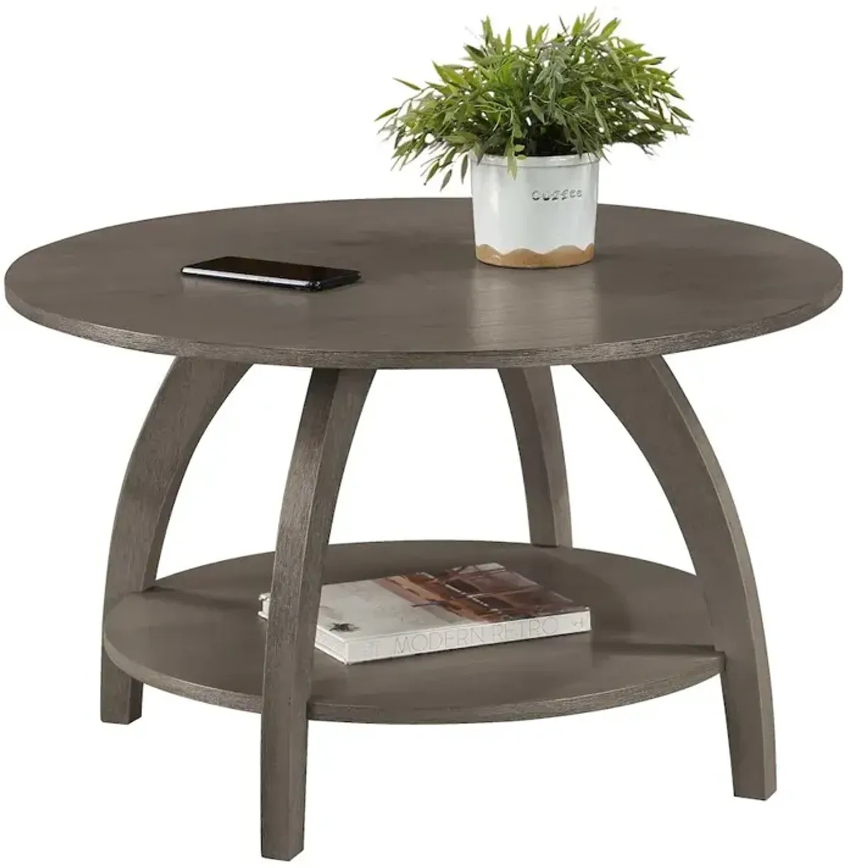 Convenience Concepts Aldrin Coffee Table with Shelf