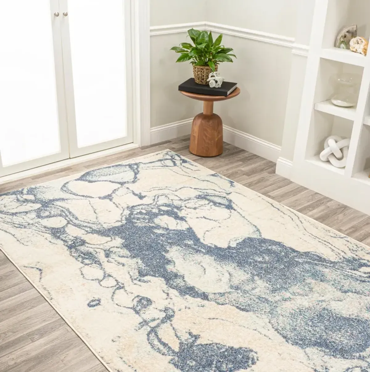 Marmo Abstract Marbled Modern Area Rug