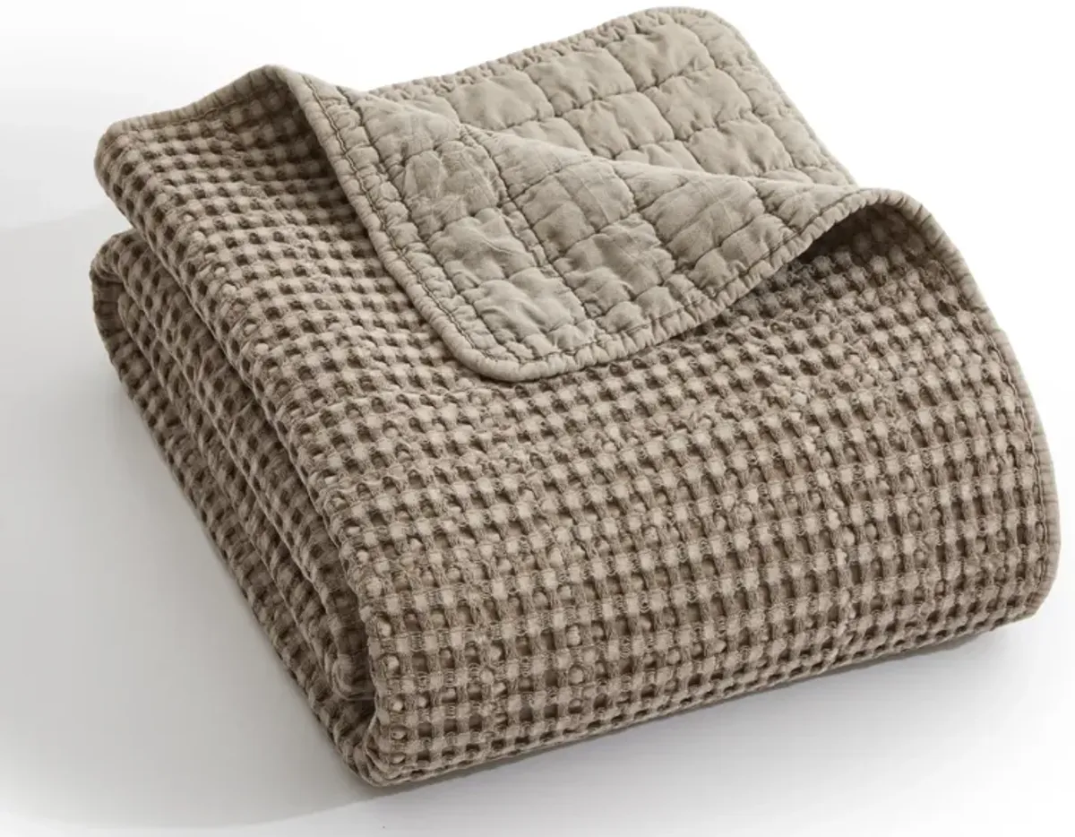 Mills Waffle Quilted Throw - Levtex Home