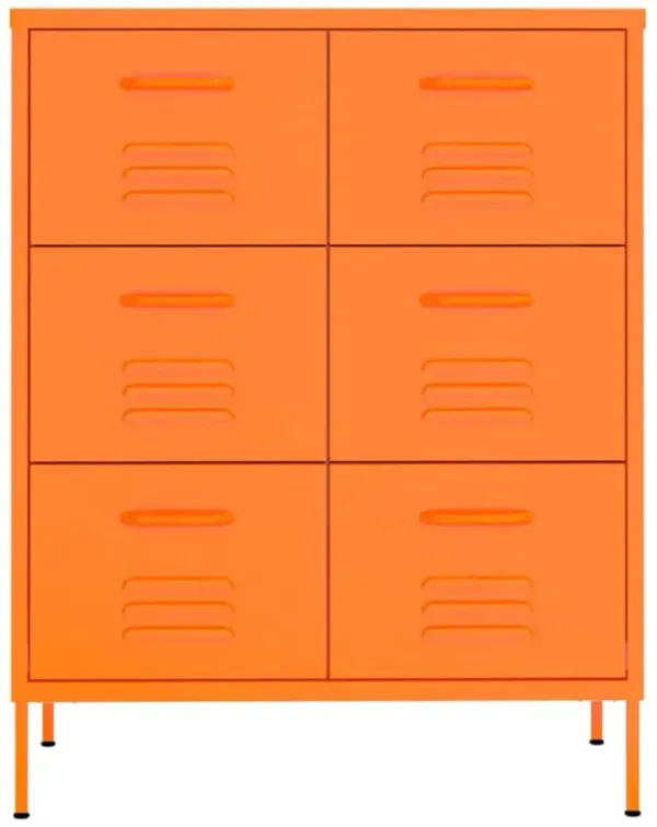 vidaXL Drawer Cabinet 31.5"x13.8"x40" Steel