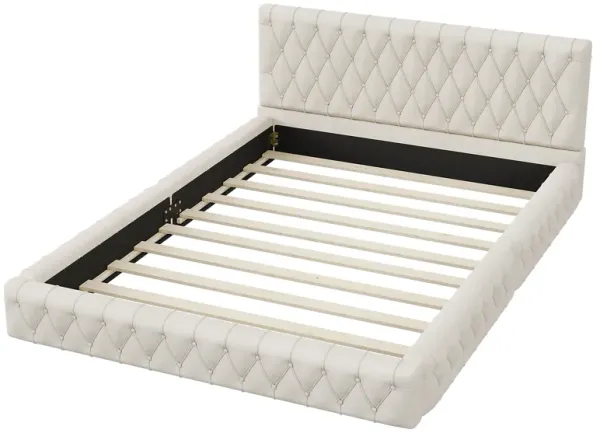 Luxurious Upholstered Queen Bedroom Set with Ottoman