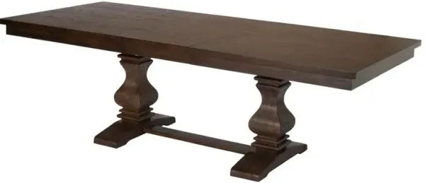 Best Quality Furniture 78-96 Extension Dining Table w/Center 18-Inch Leaf, Walnut Color