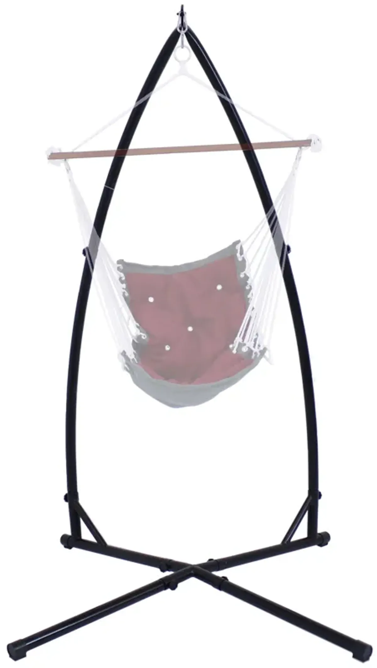 Sunnydaze X-Base Powder-Coated Steel Hammock Chair Stand - 82 in