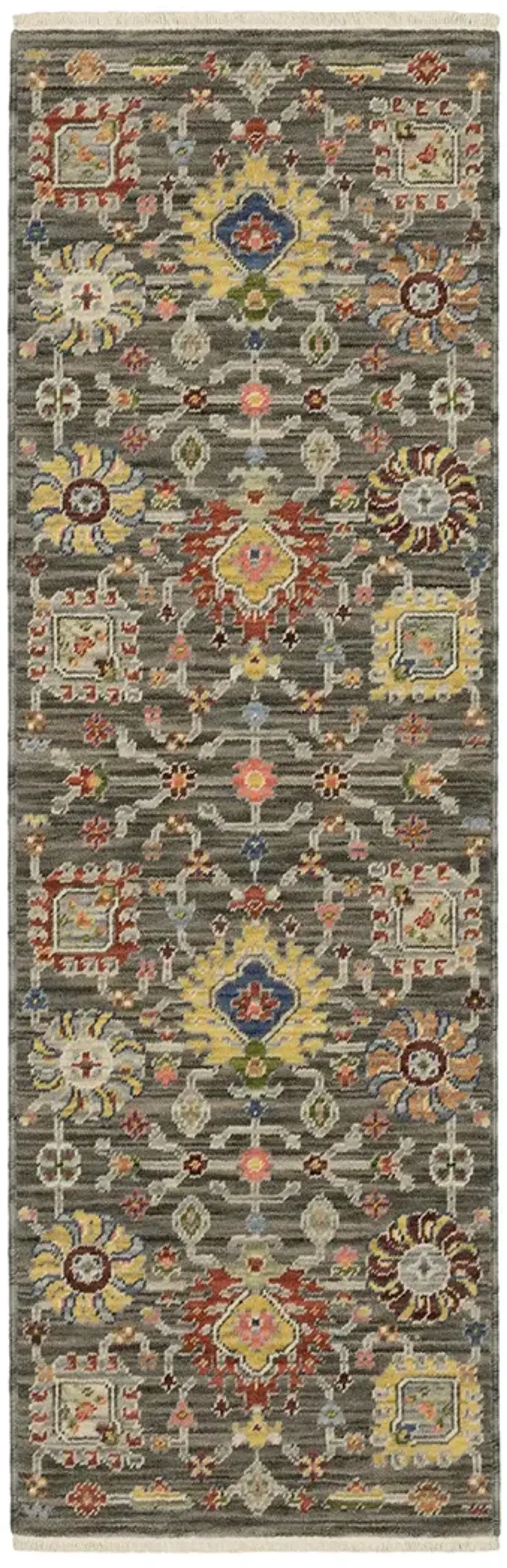 Lucca 2'6" x 12' Grey Rug