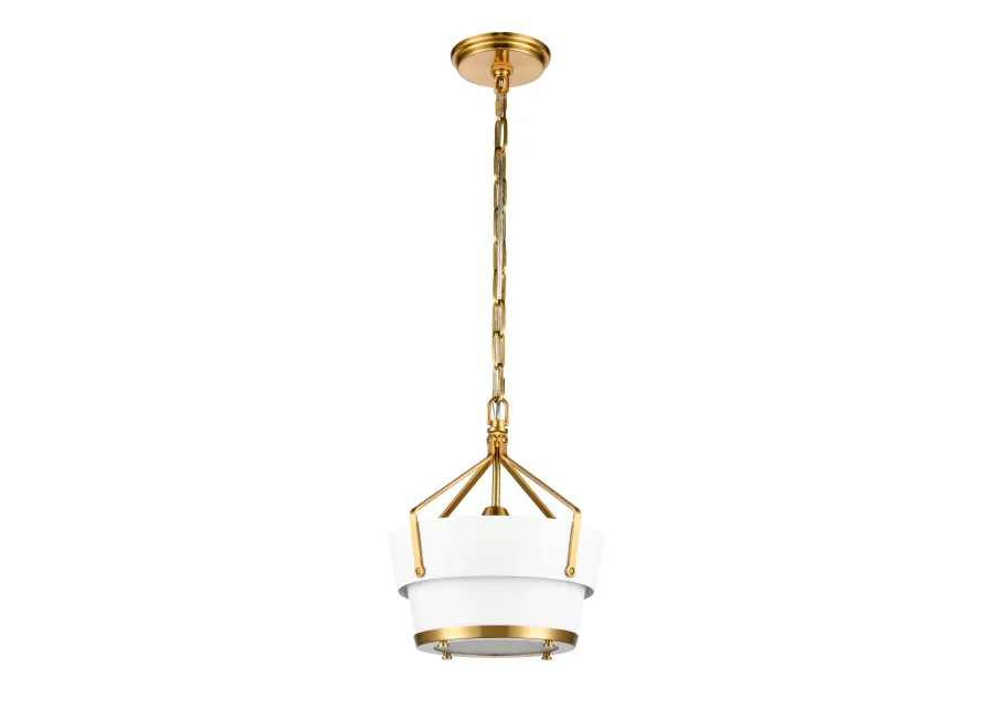 Marin 10.5'' White Wide 1-Light Pendant