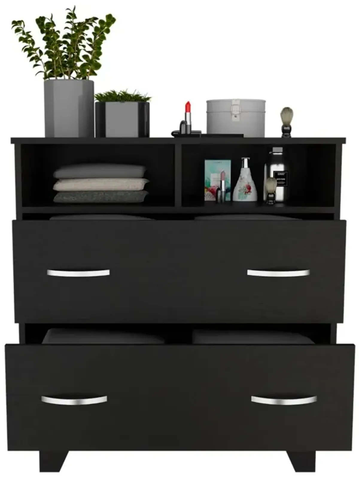 Double Drawer Dresser Arabi, Bedroom, Black