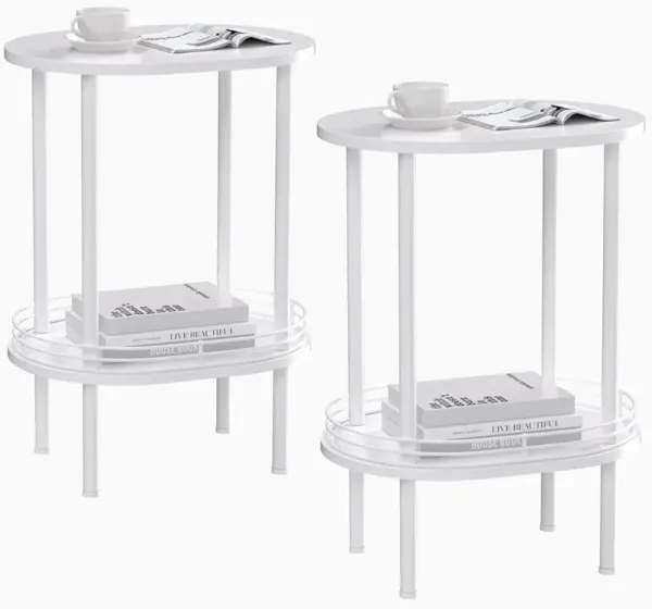 DGSANDGO Side Table with Charging Station and Drawer, Narrow End Table with USB Ports and Outlets for Small Space, Living Room,