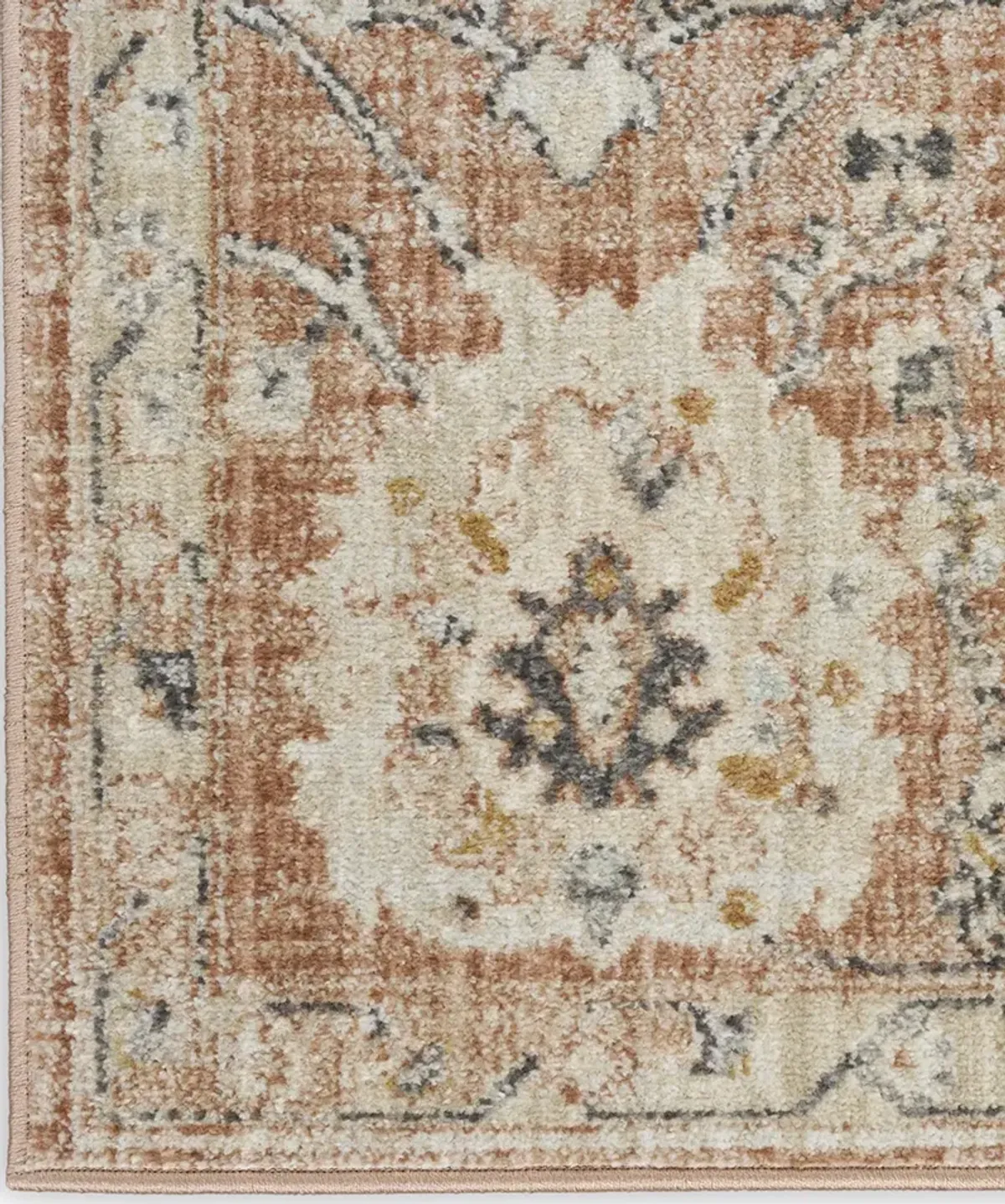 Oushak Home OUS01 Rust 4' x Round Rug