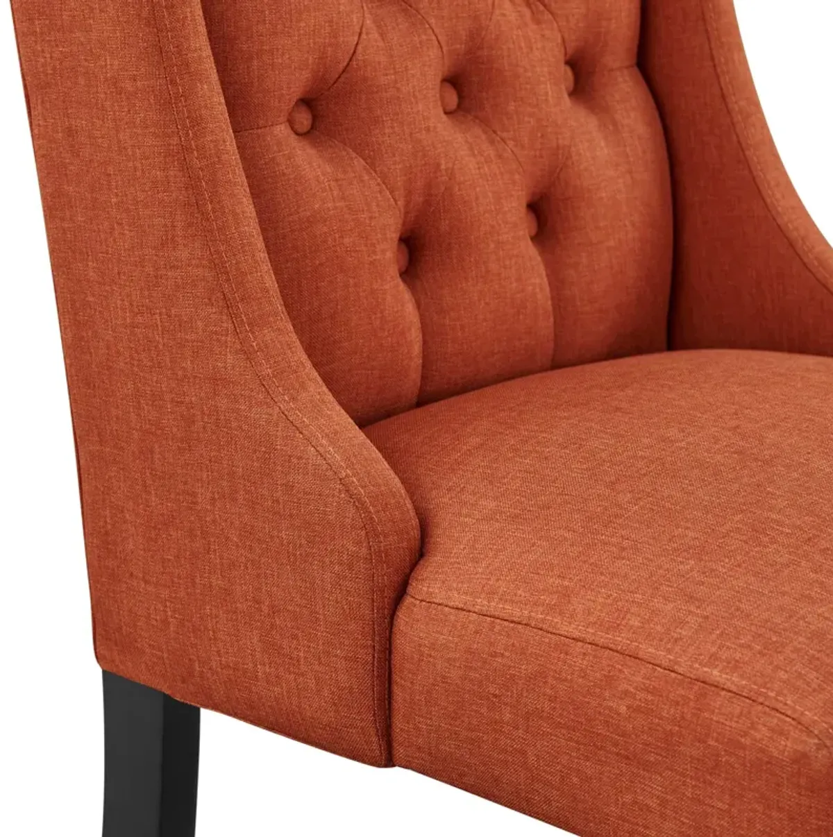 Baronet Button Tufted Fabric Dining Chair