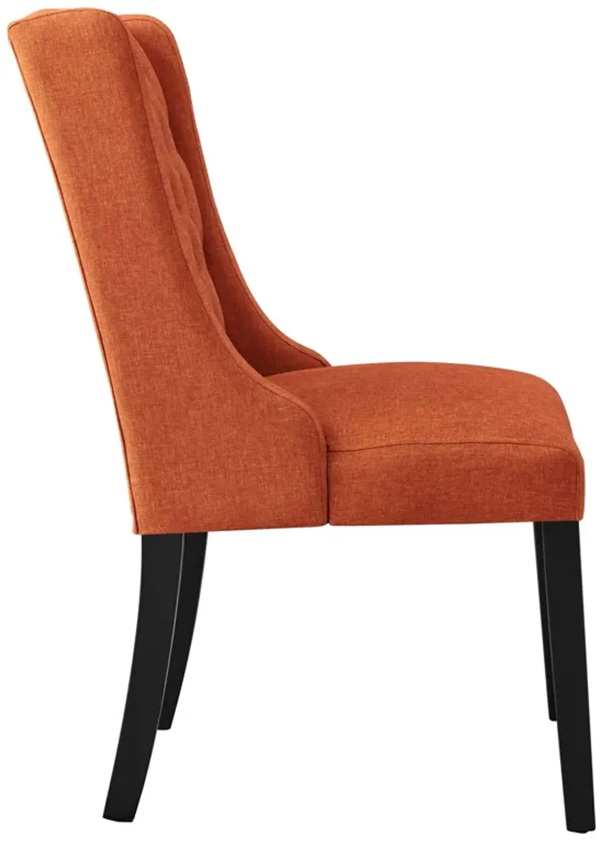 Baronet Button Tufted Fabric Dining Chair