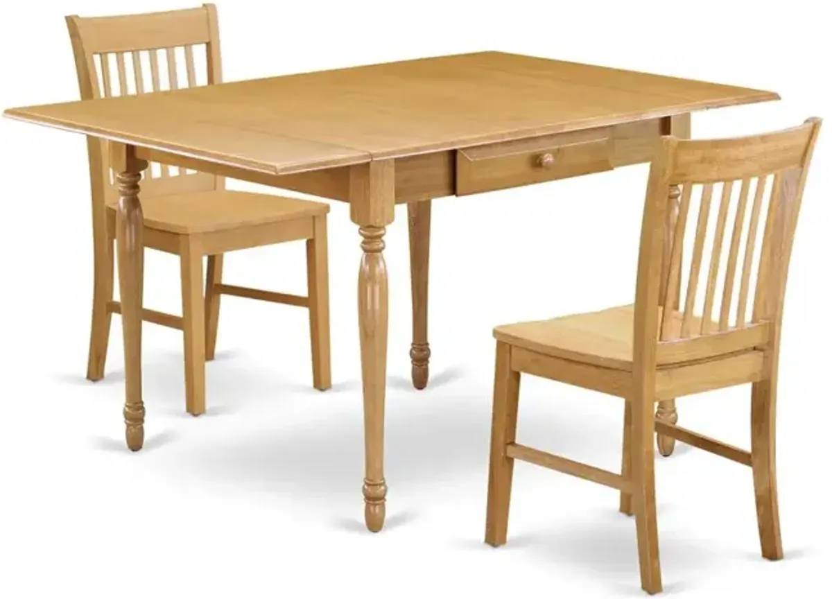 Dining Room Set Oak, MZNO3-OAK-W