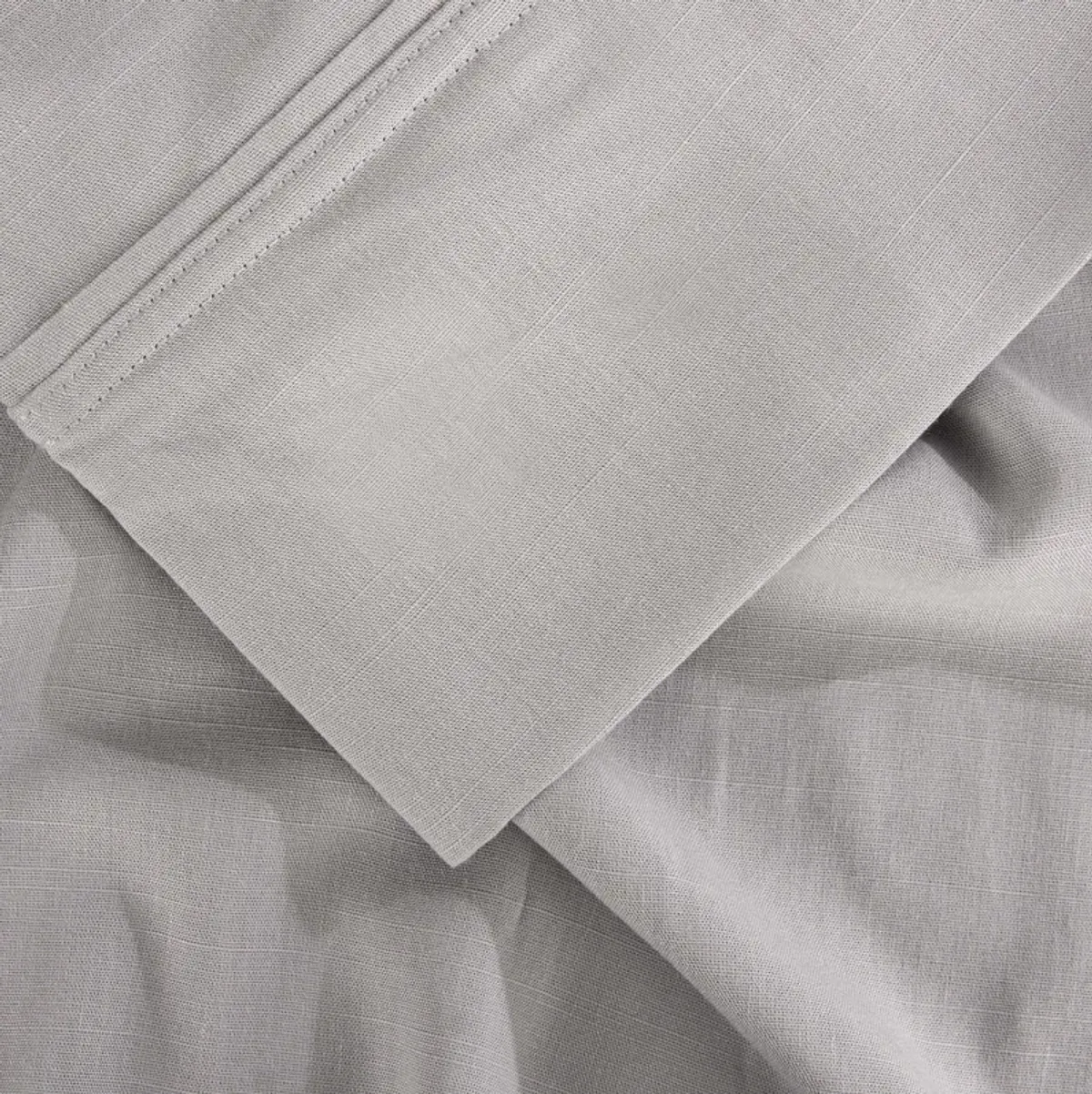 Hyper-Linen Queen Sheet Set - Light Grey