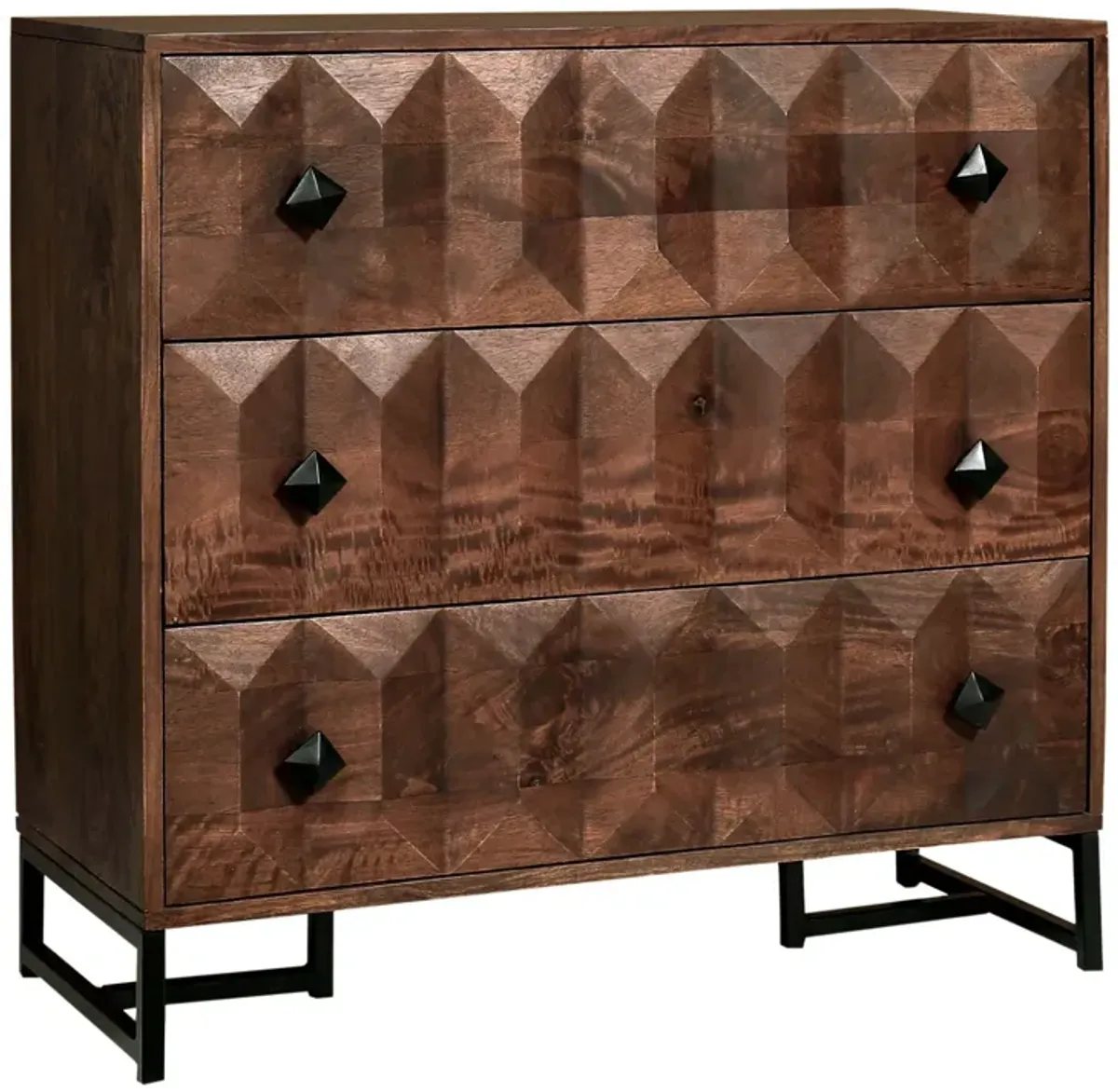 Stylecraft Lamps Inc.|Stysp-web|Pyramid Three Drawer Chest|Curio Cabinets