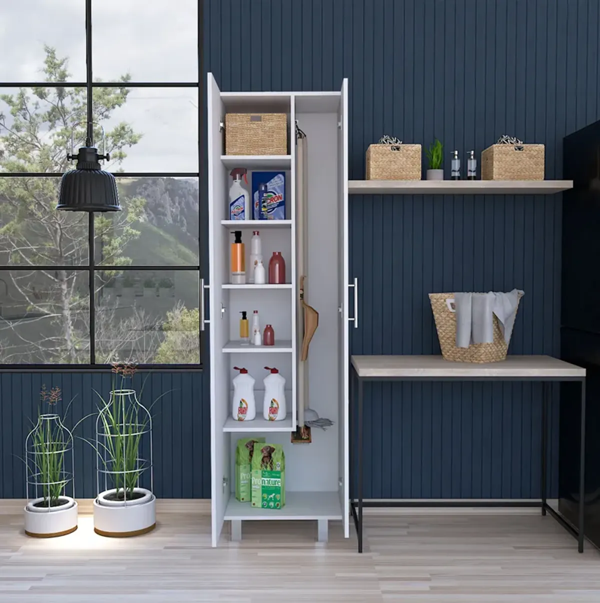 Closet Pantry Copenhague, Bedroom, White