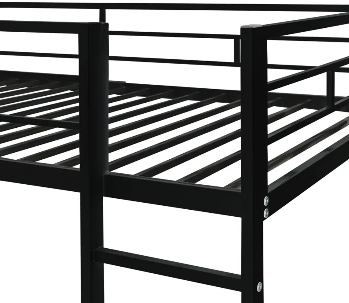 Merax Loft Bed Frame with 2 Built-in Ladders