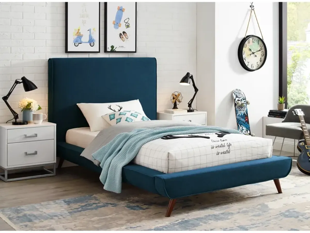 Loft Lyfe Eliezer Linen Upholstered Platform Bed