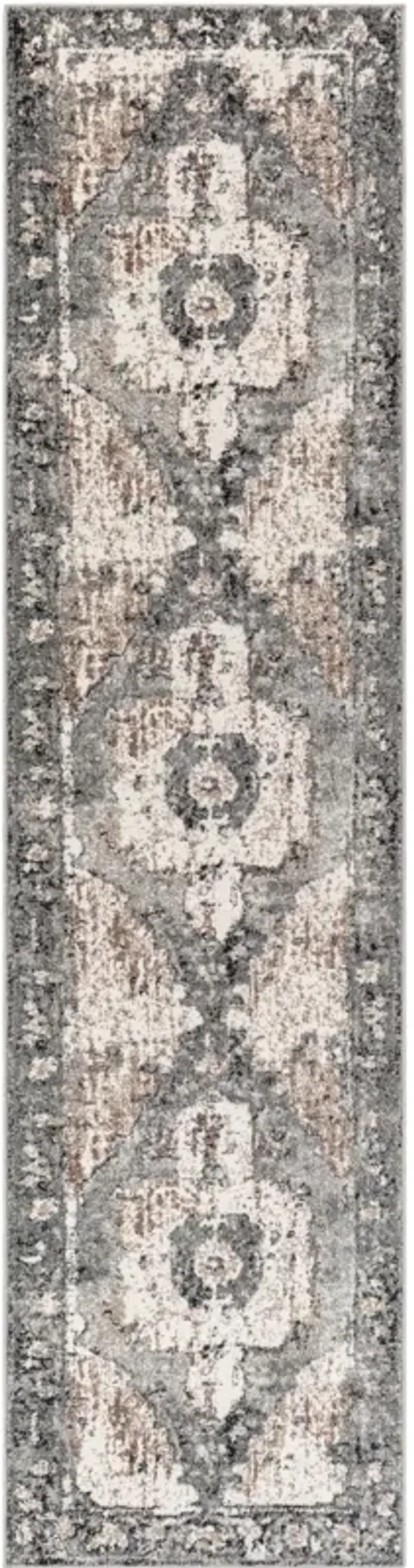 Chelsea CSA-2304 5'3' Round Black Rug