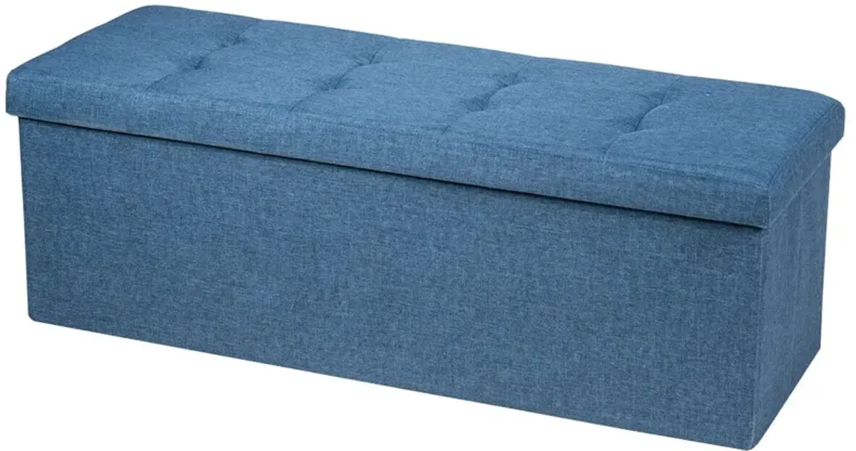 Fabric Folding Storage with Divider Bed End Bench