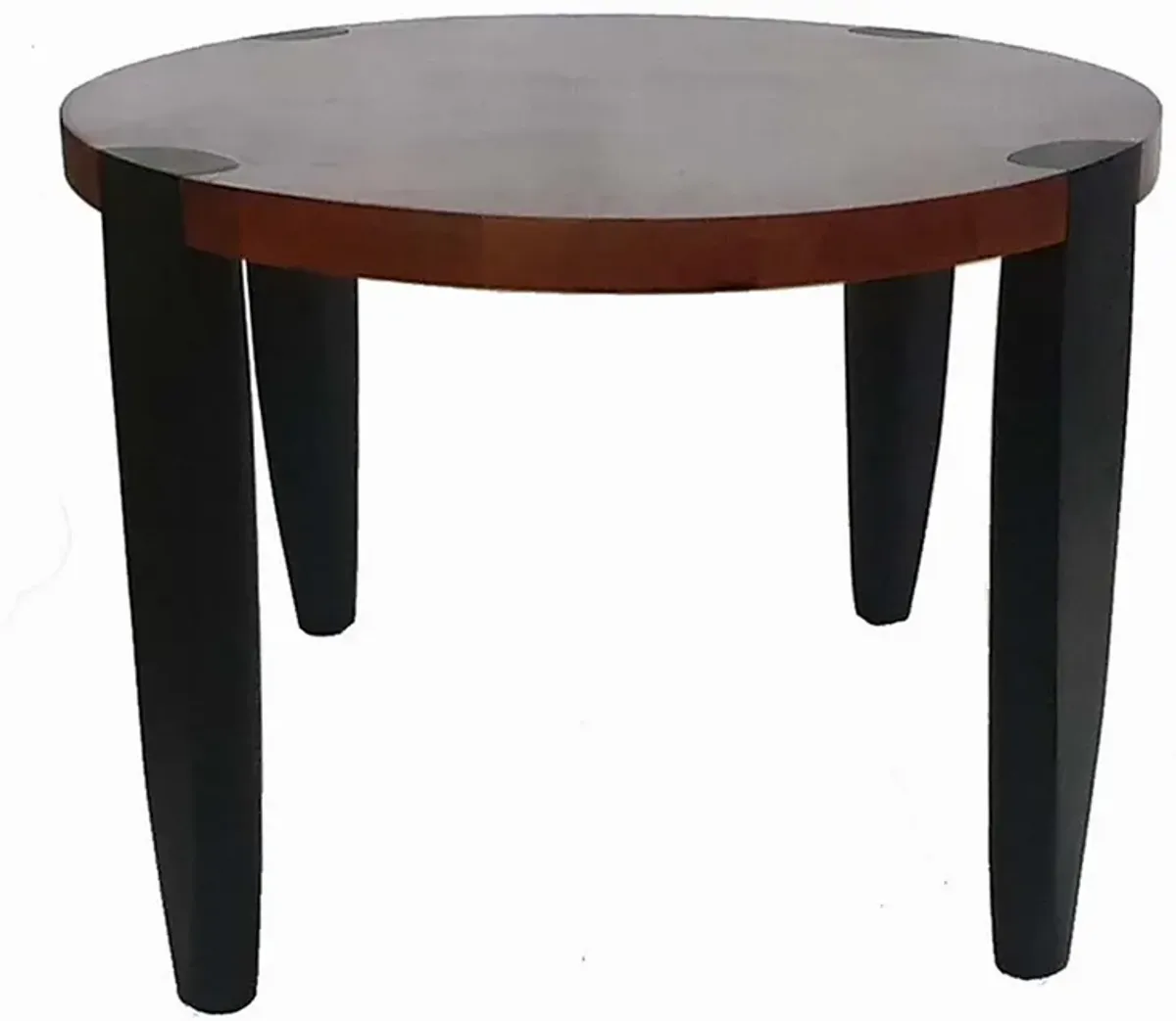 Max 35 Inch Oval Top Coffee Table, Mango Wood, Iron Frame, Brown, Black-Benzara