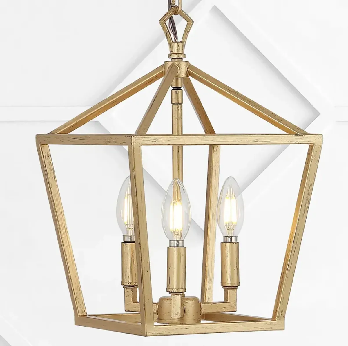 PagodaBulb Lantern Metal LED Pendant