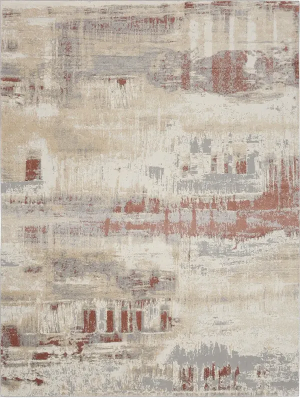 CK005 Enchanting ECH02 Gray/Rust 8' x 10' Rug