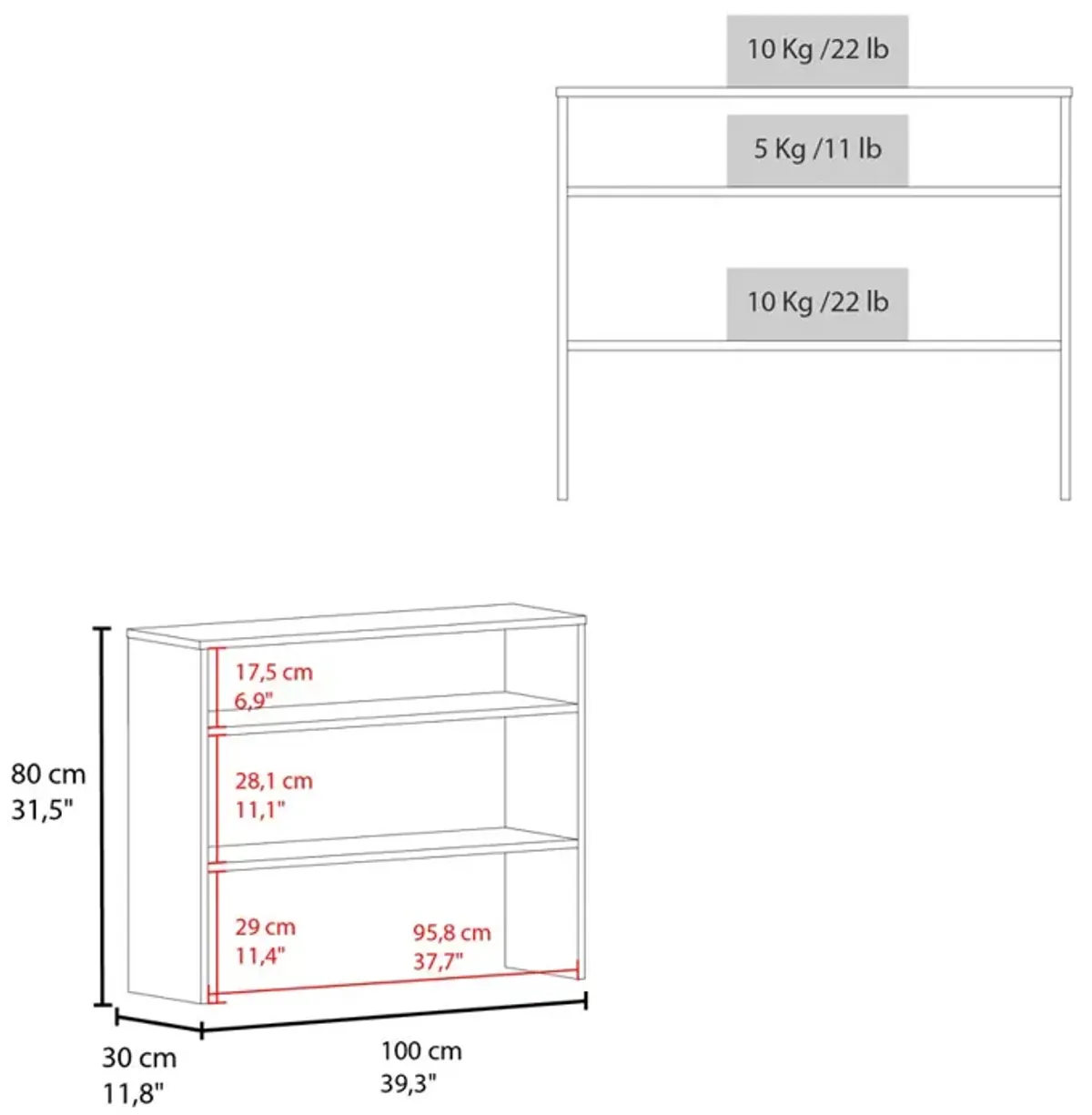 Console Table Richton, Living room, White