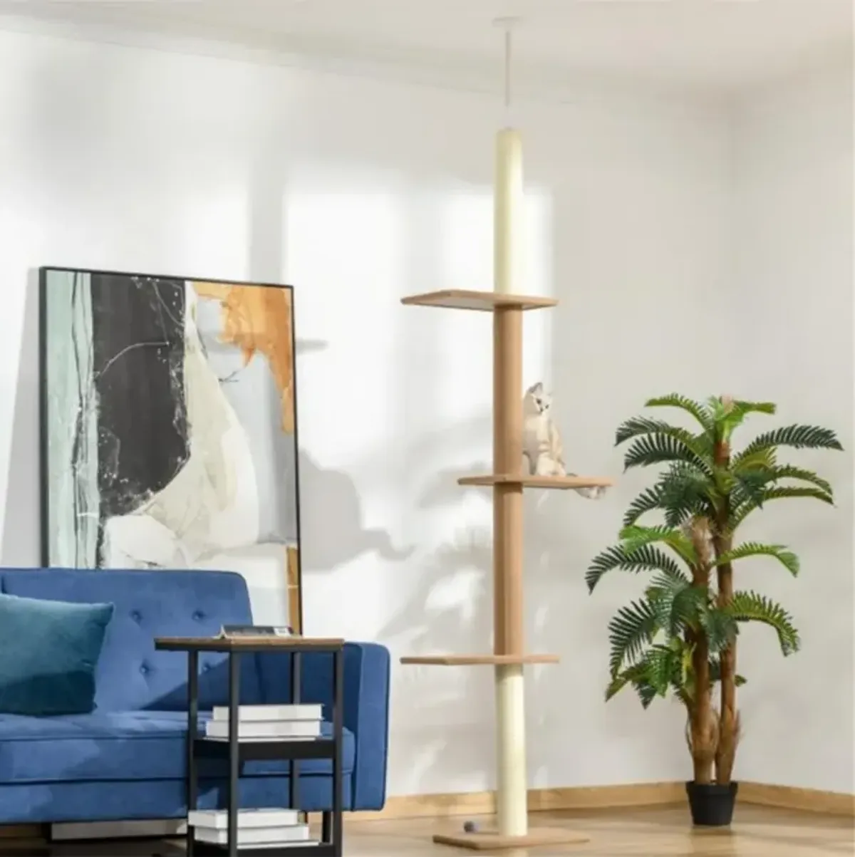 Multi-Level Cat Tree with Scratching Posts, Perches, and Cozy Hideaways for Cats