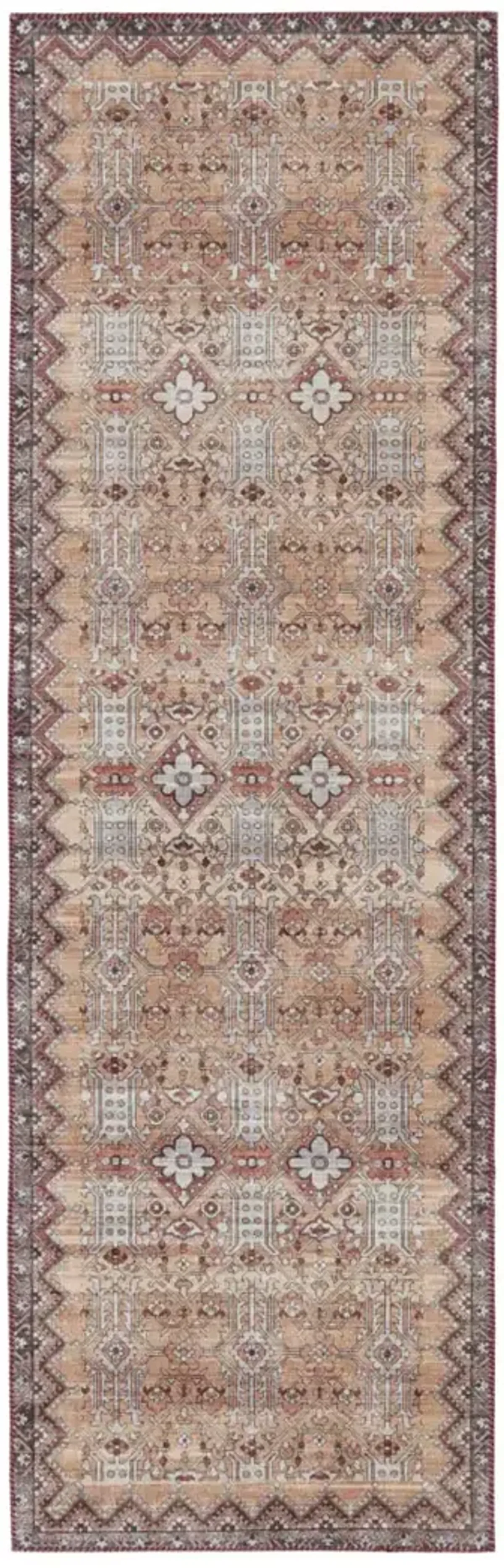 Keyara By Nikki Chu Dalia Tan/Taupe 2'6" x 8' Runner Rug