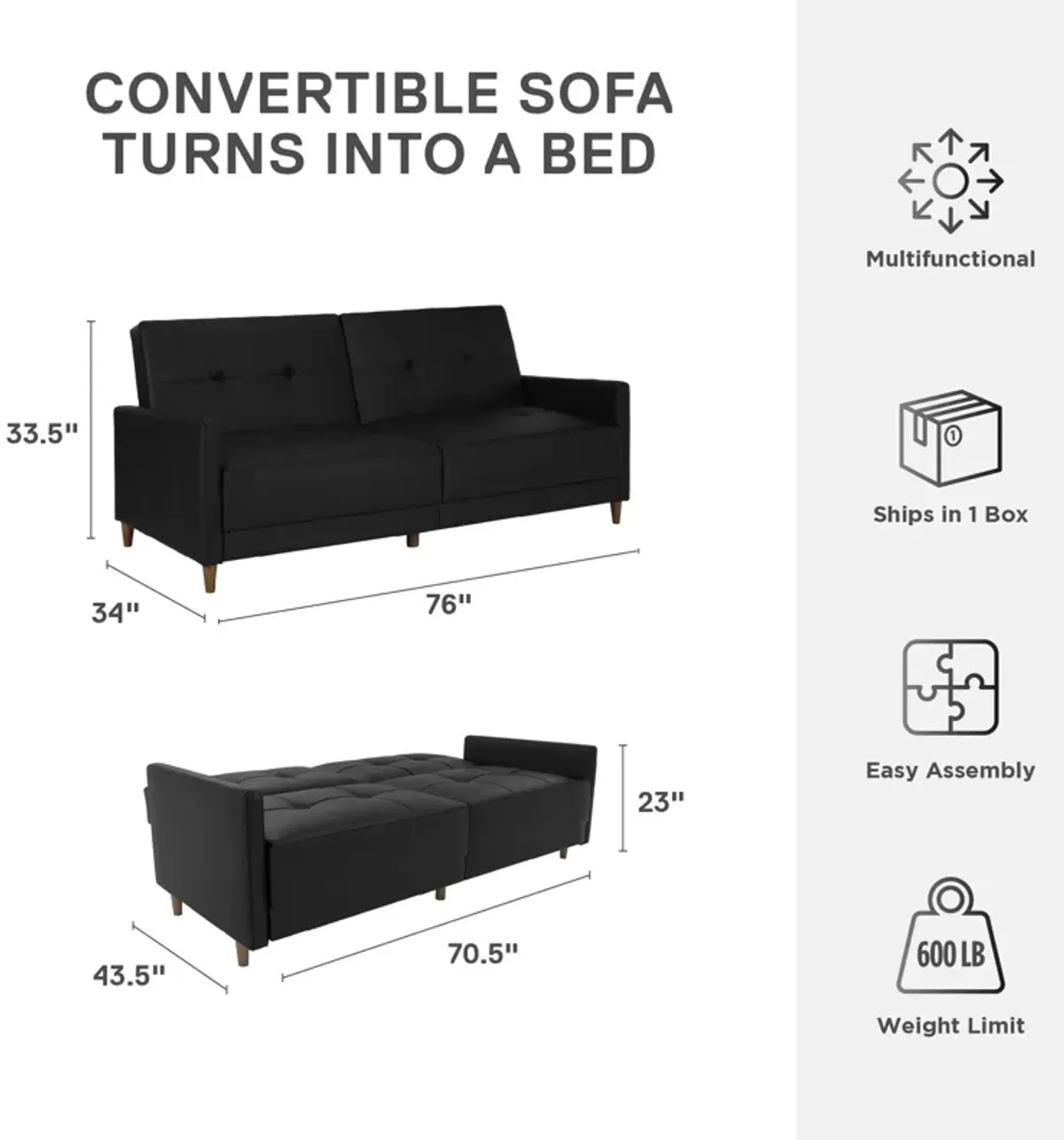 Andora Coil Futon